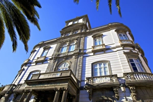 Balustrade Prints: Library Building, Las Palmas de Gran Canaria, Gran Canaria, Canary Islands, Spain