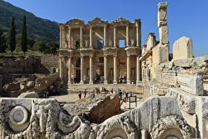 Greek Culture Gallery: Library of Celsus, Roman ruins of ancient Ephesus, near Kusadasi, Anatolia, Turkey, Asia Minor