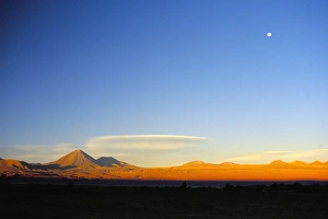 Geometric Shape Prints: Licancabur volcano, San Pedro de Atacama, Chile, South America