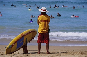 Images Dated 6th November 2009: Life guard, Avalon Beach, New South Wales, Australia, Pacific