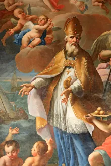 Life of St. Nicolas, Bishop of Myra, St. Nicolas de Veroce church, Haute Savoie, France