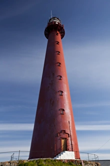 Light Houses Prints: Lighthouse, Andenes village, Andoya island, Vesteralen archipelago, Troms Nordland county