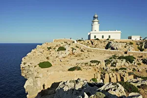 Menorca Prints: Lighthouse at Cape Cavalleria on the North Coast of Menorca