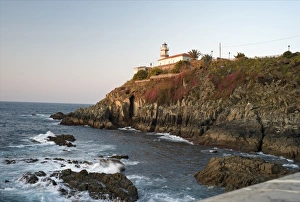 Light Houses Prints: Lighthouse at Cudillero, Asturias, Spain, Europe