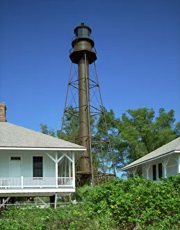 Light House Prints: Lighthouse dating from 1884, Sanibel Island, Florida, United States of America