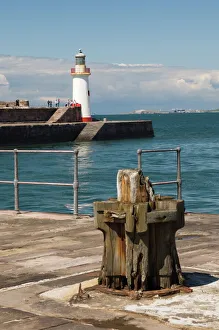 Light House Prints: Lighthouse at entrance to outer harbour, Whitehaven, Cumbria, England, United Kingdom