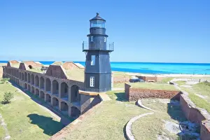 Lighthouse, Fort Jefferson, Dry Tortugas National Park, Florida, United States of America