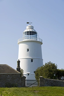 Weather Vane Prints: Lighthouse, now a house, St. Agnes, Isles of Scilly, off Cornwall, United Kingdom, Europe