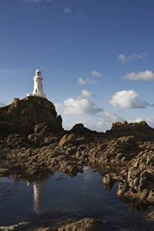 Lighthouse, La Corbiere, St. Brelade, Jersey, Channel Islands, United Kingdom, Europe