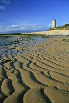 Light Houses Prints: Lighthouse of Phare des Baleines, Ile de Re, Charente-Maritime, Poitou-Charentes