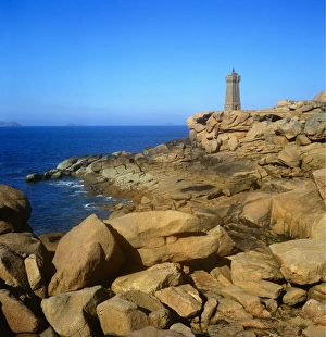 Lighthouse at Ploumanach, Britanny, France