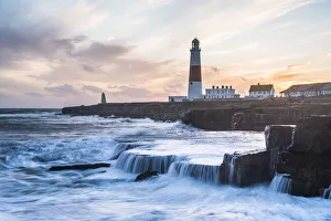 Portland Prints: Lighthouse at Portland Bill, Isle of Portland, UNESCO World Heritage Site, Dorset
