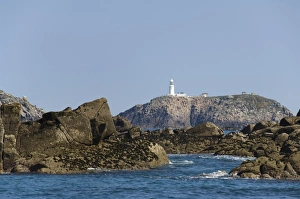 Counseling Prints: Lightouse on Round Island, Isles of Scilly, off Cornwall, United Kingdom, Europe