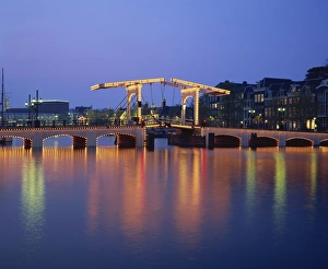 Magere Brug Prints: Lights on the Magere Brug (Skinny Bridge)