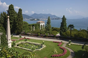 Nymphaeaceae Prints: Lily pond, Isola Bella, Borromean Islands, Stresa, Lake Maggiore, Italian Lakes, Piedmont
