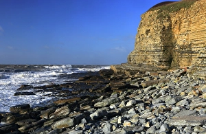 Crashing Prints: Limestone cliffs, Dunraven Bay