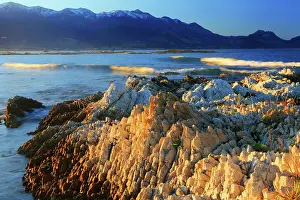 Zealand Prints: Limestone outcrops, Tasman By near Nelson, South Island, New Zealand