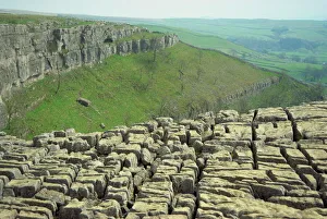 Rock Cliff Prints: Limestone pavement, Malham Cove, Malham, Yorkshire Dales National Park