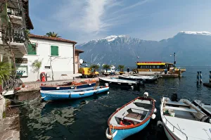 Lombardy Prints: Limone del Garda, Lake Garda, Lombardy, Italian Lakes, Italy, Europe