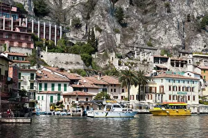 Lombardy Prints: Limone del Garda, Lake Garda, Lombardy, Italian Lakes, Italy, Europe