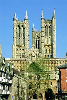Steeple Prints: Lincoln Cathedral, Lincoln, Lincolnshire, England, UK, Europe