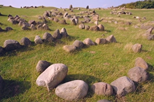 Arrangement Prints: Lindholm Hoje, Viking grave site, near Alborg, Denmark, Europe