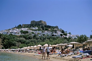 Lindos Prints: Lindos Beach