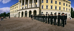 Soldier Prints: Line of guards in front of the Palace