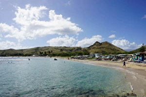 Parasol Prints: Lion Rock Beach, St. Kitts, St. Kitts and Nevis, Leeward Islands, West Indies, Caribbean
