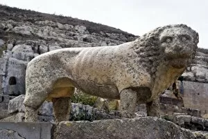 Images Dated 19th October 2007: Lion statue, Temple of Apollo, Sanctuary of Apollo, Greek and Roman site of Cyrene