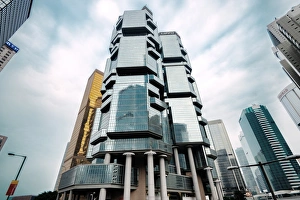 Octagonal Prints: Lippo Centre in Wanchai district, Hong Kong, China, Asia