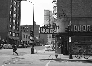 Loop Prints: Liquor store, The Loop, Chicago, Illinois, United States of America, North America