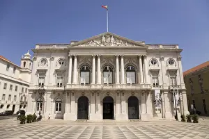 Lisbon Prints: The Lisbon Town Hall (Camara Municipal) at Prace do Municipio in Baixa