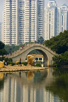 Litchi Park Bridge, Shenzhen Special Economic Zone (SEZ), Guangdong, China, Asia