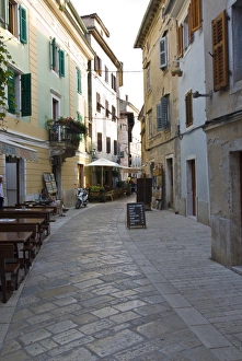 Porec Prints: Little alley in Porec, Istria, Croatia, Europe