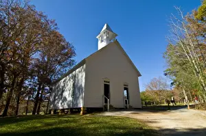 Great Smoky Mountains Prints: Little chapel, Great Smoky Mountains National Park, Tennessee, United States of America