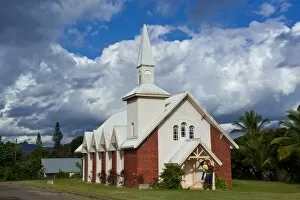 Little church on the east coast of Grande Terre, New Caledonia, Melanesia, South Pacific, Pacific