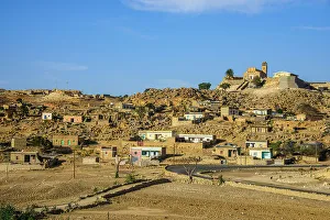 Asmara Prints: Little church on hill along the road from Asmara to Qohaito, Eritrea, Africa