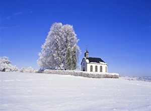 Saarland Prints: Little church near Losheim