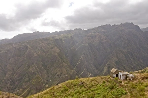 Images Dated 23rd February 2009: Little house in rocky landscape, San Antao, Cape Verde Islands, Africa