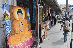 Fabric Prints: Little India, Georgetown, Penang, Malaysia, Southeast Asia, Asia