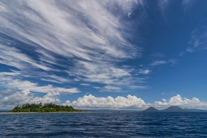 Papua New Guinea Prints: Little island off the coast of Rabaul, East New Britain, Papua New Guinea, Pacific