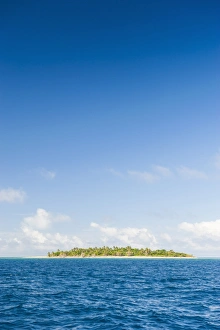 Little island with a white sand beach in Haapai, Haapai Islands, Tonga, South Pacific, Pacific