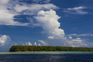 Little islet in the Ant Atoll, Pohnpei, Micronesia, Pacific