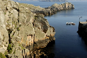 Ushant Prints: Little port, Island of Ushant (Ile d Ouessant), Brittany, France, Europe