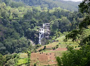 Green Spaces Prints: Little Rawana (Ravana) Falls waterfall