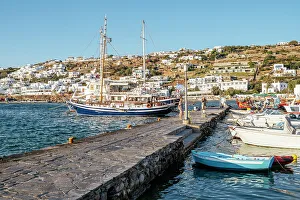 Scenic Landscape Prints: Little Venice, Chora (Mykonos Town), Mykonos, Cyclades, Greek Islands, Greece, Europe
