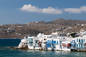 Cyclades Prints: Little Venice, Mykonos Town, Chora, Mykonos, Cyclades, Greek Islands, Greece, Europe