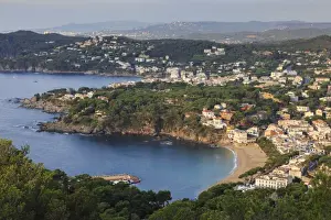 Costa Brava Prints: Llafranc and Calella de Palafrugell, fabulous elevated view from Cap de Sant Sebastia