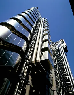 Steel Prints: Lloyds of London, architect Richard Rogers, City of London, London